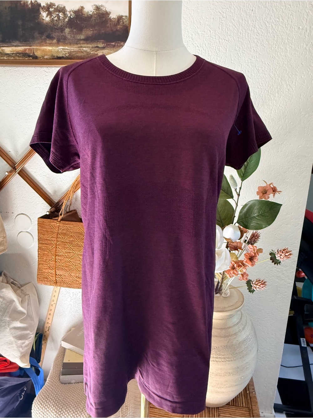 lululemon athletica Deep Plum Short Sleeve Tunic